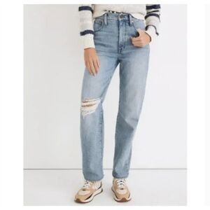Madewell The Perfect Vintage‎ Straight Jean Reinhart Wash Distressed Size 29P
